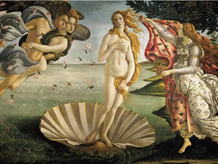 

The Birth of Venus The wooden puzzle 1000 pieces ersion wood jigsaw puzzle white card adult children's educational toys