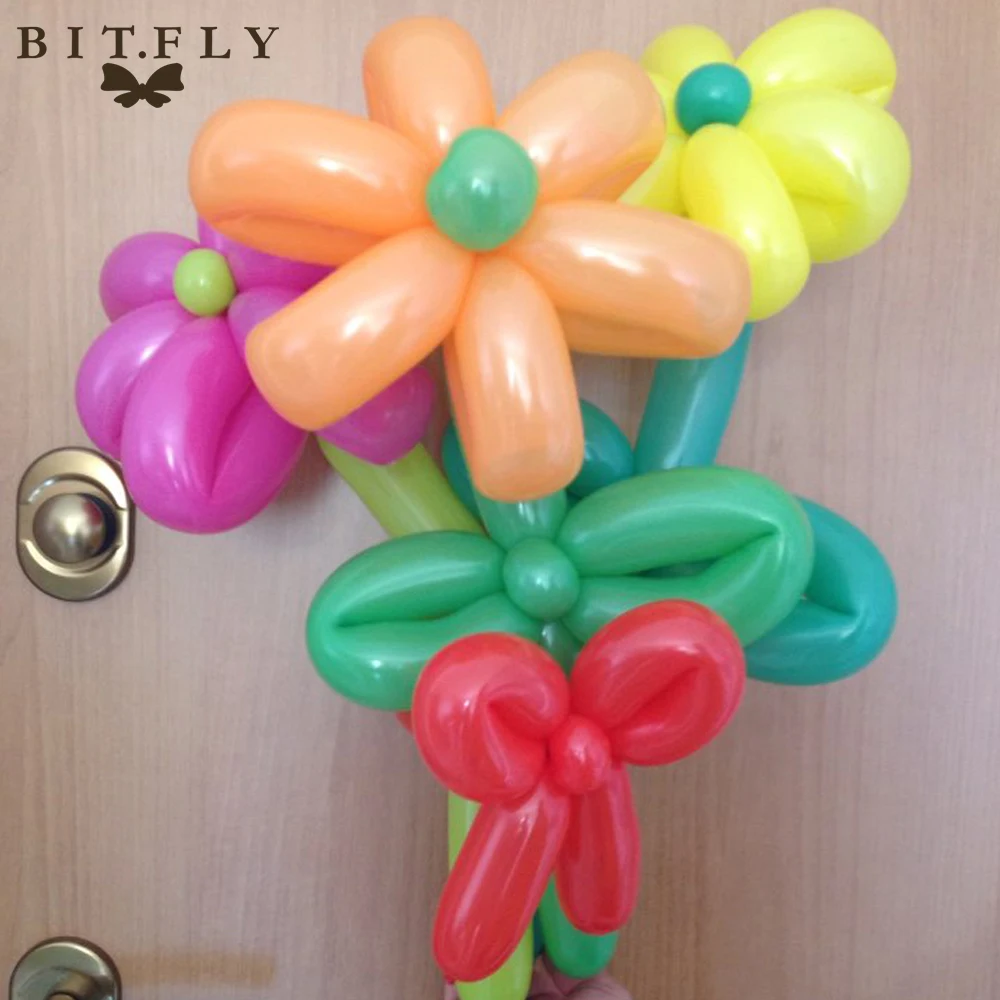 100 шт./лот латексные воздушные шары Длинные Воздушные в виде животных для