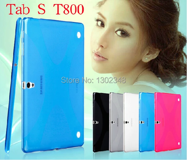 Противоскользящий чехол X Line из мягкого силикона резины ТПУ геля для Samsung Galaxy Tab S 10