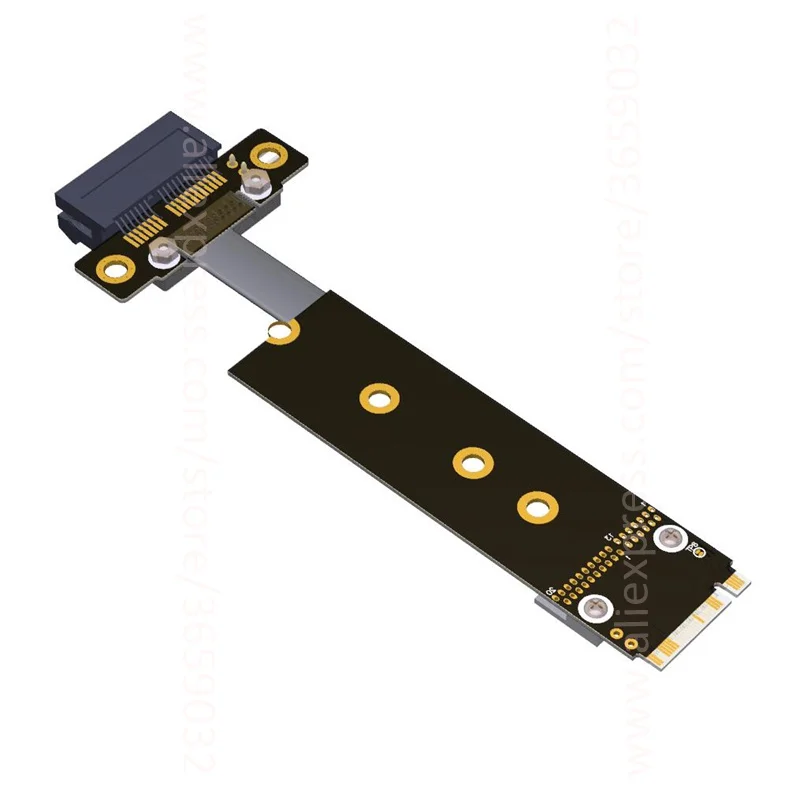 8G/bps PCIE x1 pci e 1x3 0 до M.2 NGFF NVMe ключ M переходная карта плоский кабель удлинитель M2 1