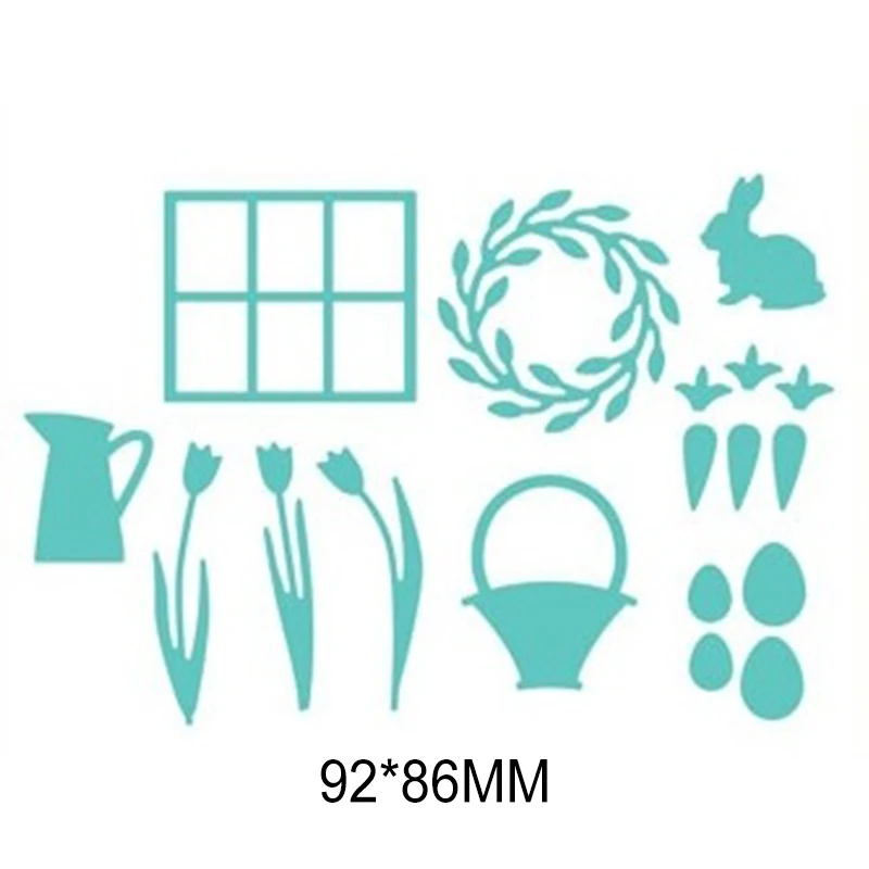 Симпатичные Весенние аксессуары металлические пресс-формы Серебряный трафарет