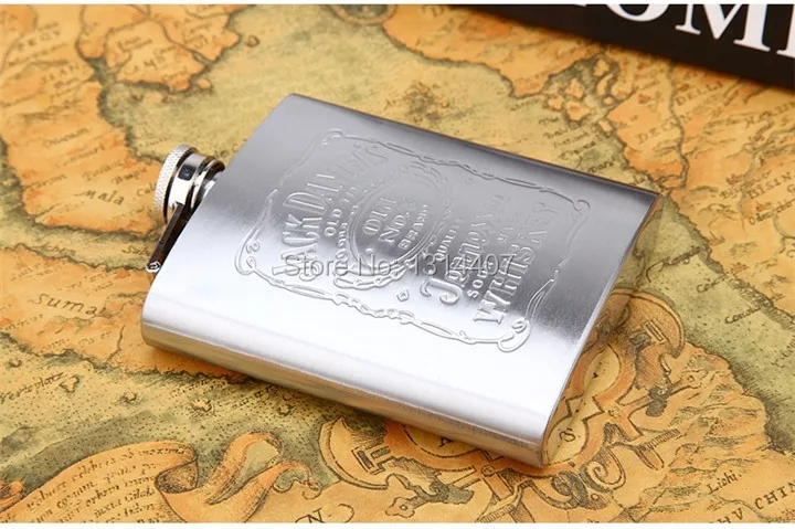 7 унций нержавеющей стали винный горшок портативный маленький Бедро подарочный