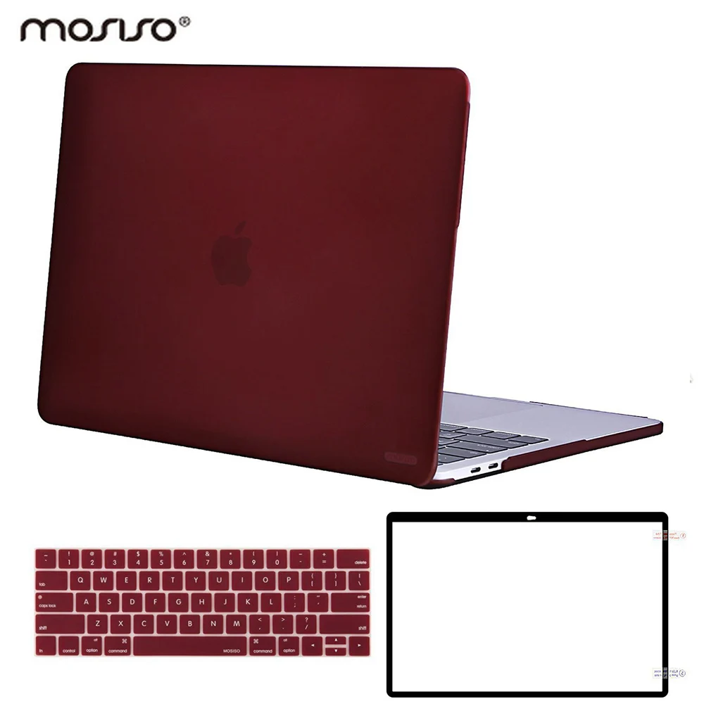 Mosiso Новый Дизайн чехол для Macbook Pro 13 15 Touch Bar Retina 2017 2018 Mac аксессуары и силиконовый