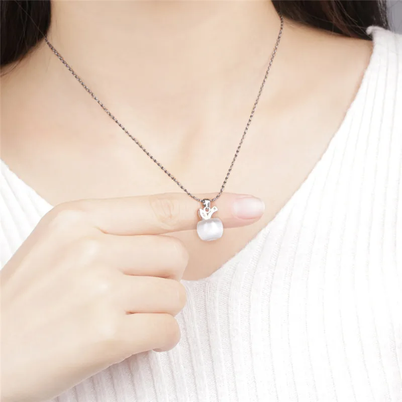 2018 модное Хрустальное яблоко кулон цепочка ожерелья в виде фруктов для женщин