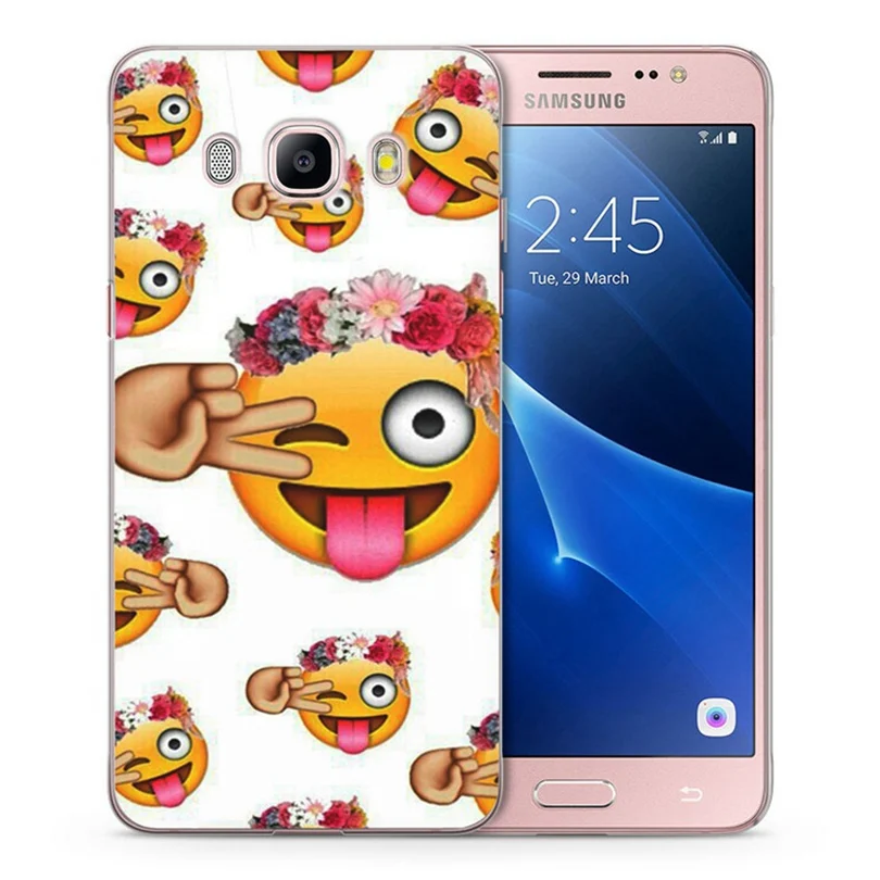 Чехол для Samsung Galaxy A3 A5 2016 2017 J1 J3 J5 J7 S8 G530 красочный чехол из ТПУ Мягкий улыбающийся