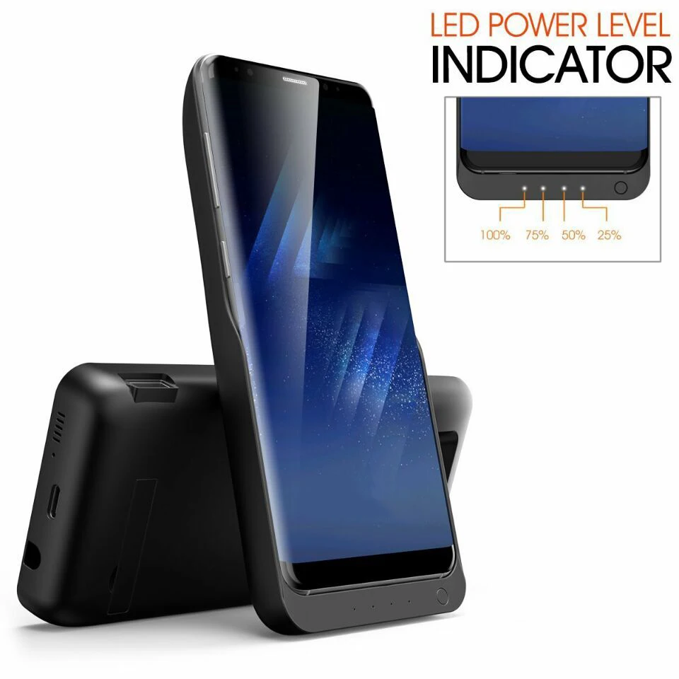 Новый чехол для Samsung Galaxy S8 5500 мАч портативный Перезаряжаемый внешний аккумулятор
