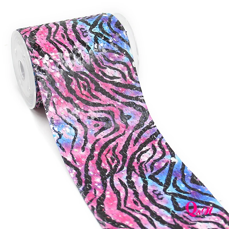 3 &quot75 мм 2 ярдов Единорог Альпака лама напечатанный двойной Реверсивный Золотой и