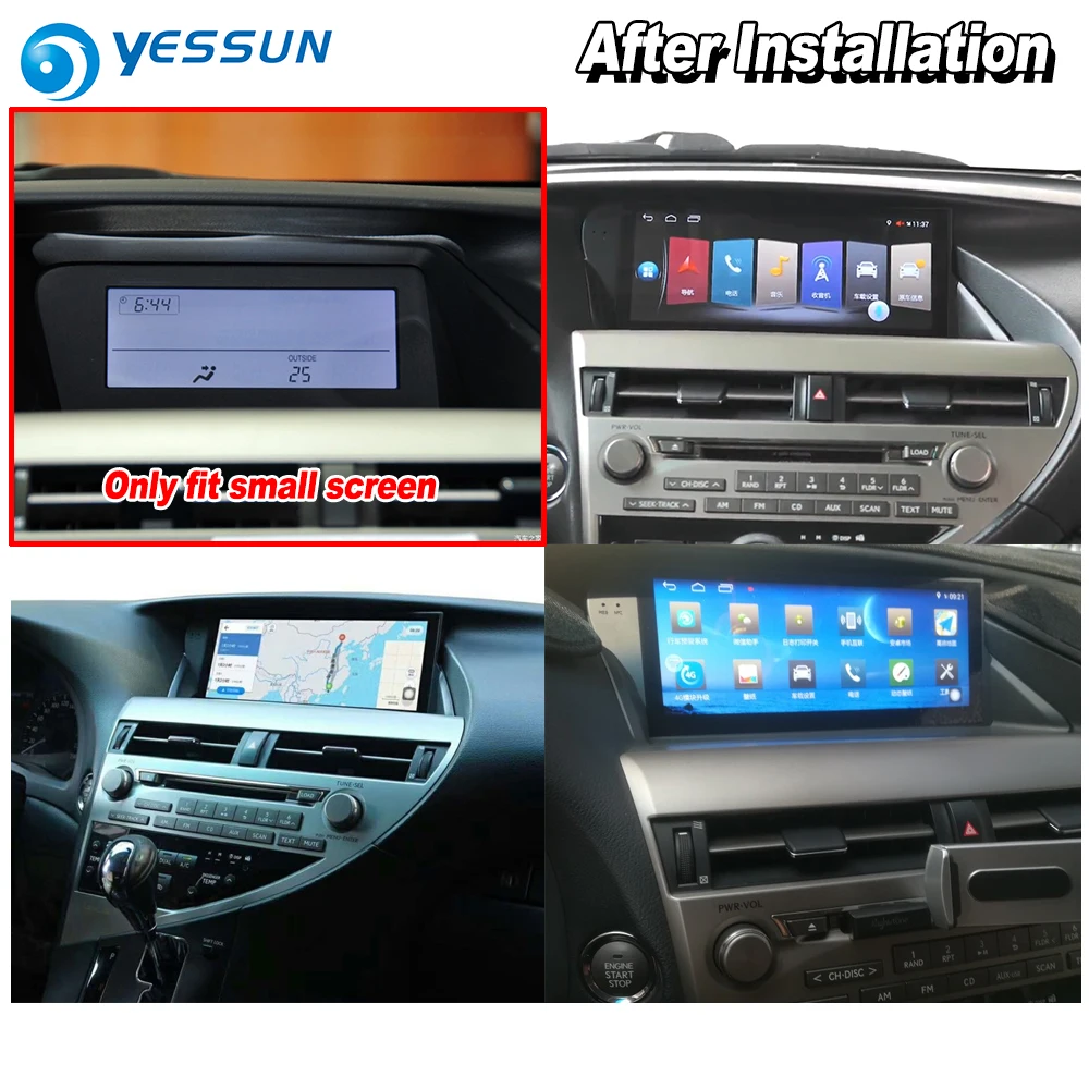 Для Lexus RX270 2009~ 2012 2013 автомобильный Android экран Carplay gps навигационный плеер Радио Стерео Bluetooth WiFi DVD мультимедиа