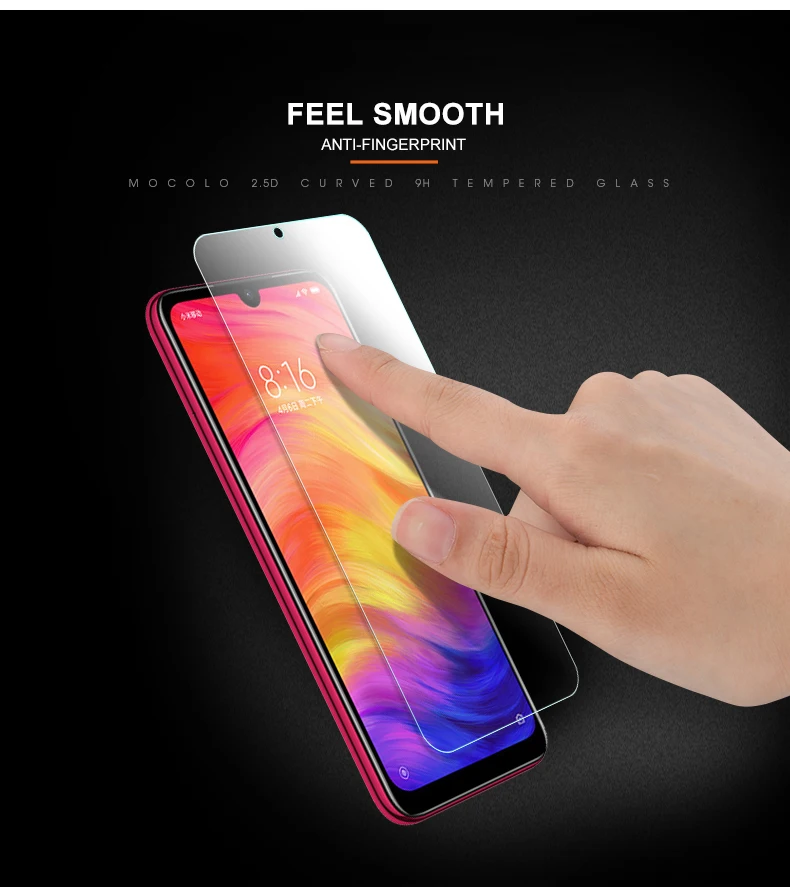 Mocolo закаленное стекло для xiaomi Redmi Note 7 Защита экрана полное покрытие 9H стеклянная пленка для xiomi Redmi Note7 глобальная передняя крышка