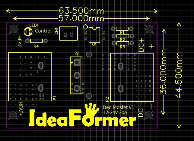 3d принтер с подогревом кровать модуль питания/hotfet MOSFET 30A модуль расширения inc. 2pin свинец с кабелем для Anet A8 A6 A2 Ramps 1,4