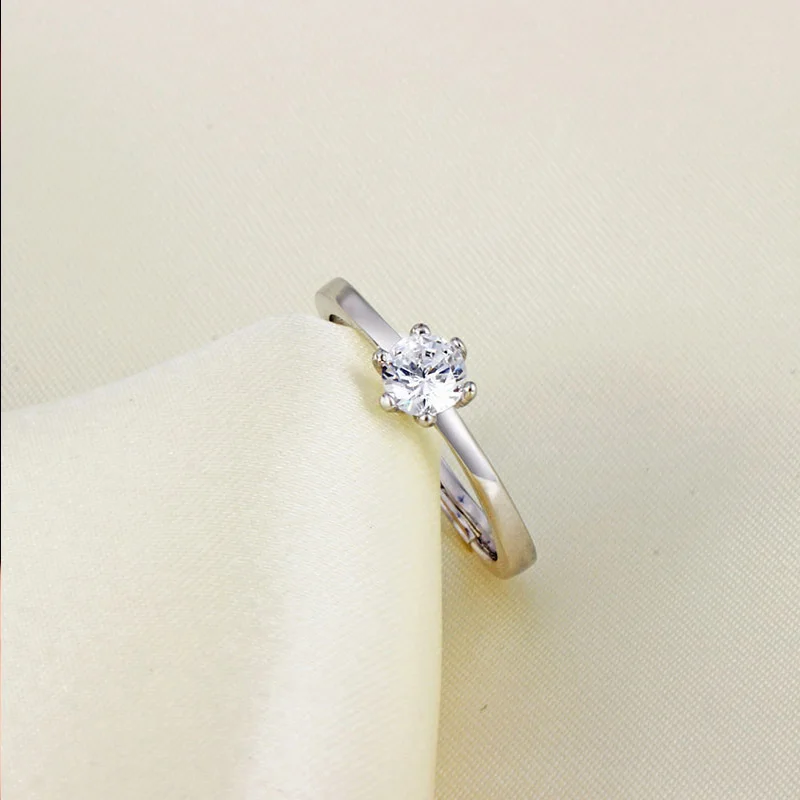 Обручальные кольца для женщин серебряного цвета Bague Bijoux Femme обручальное кольцо