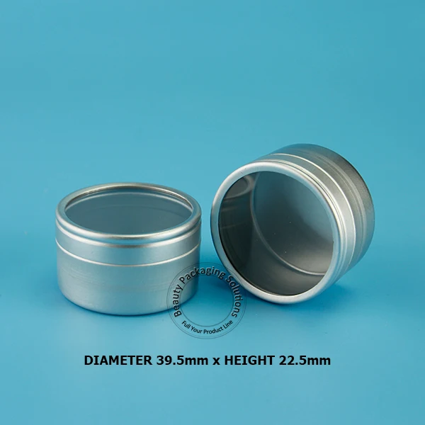 Новая пустая алюминиевая банка 50 шт./лот 20 г с прозрачной пленкой мл для крема
