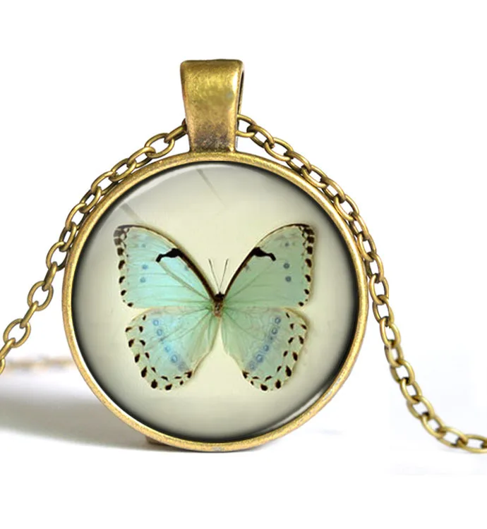 Женское винтажное ожерелье с подвеской-бабочкой | Украшения и аксессуары