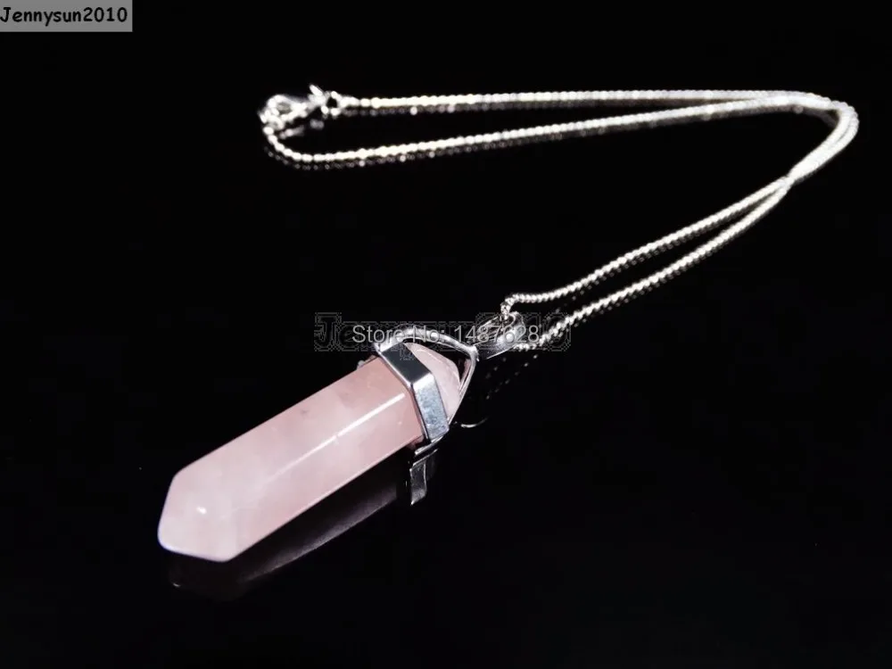 Натуральная роза Quart-z шестигранные драгоценные камни остроконечная целительная