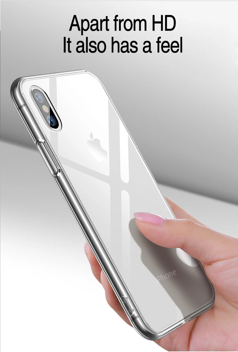 LYMOC прозрачный 6D стеклянный чехол s для iphone XR X XS Max 7 8 Plus противоударный Прозрачный Простой чистый Модный чехол для телефона