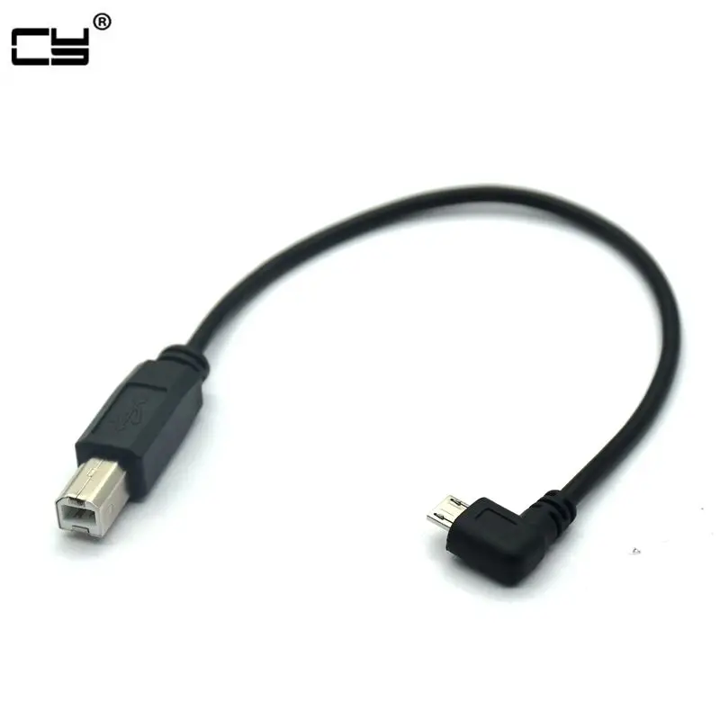 Кабель для передачи данных с прямым углом 90 градусов 25 см USB 2 0 Micro 5 pin