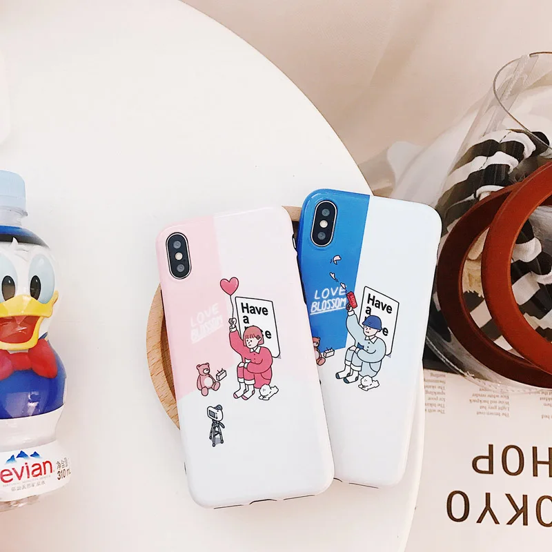 JICUIKE Мода милый мультфильм Любовь Blossom узор чехол для телефона iPhone 7 Чехол 6 6s 8X6 Plus