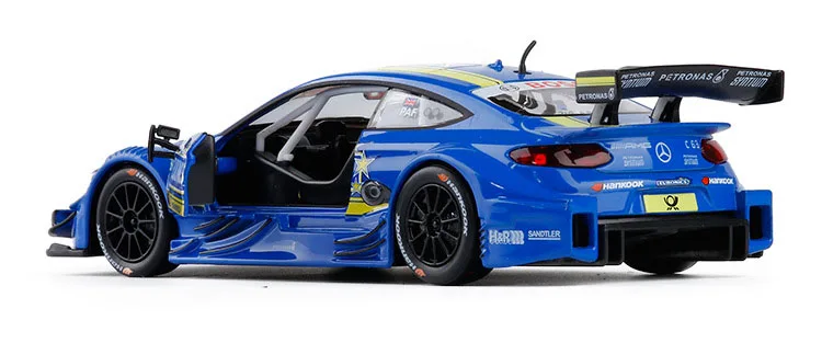 1/32 C63 DTM игрушечный автомобиль, модель автомобиля из сплава, детские игрушки с отворотами, Подлинная коллекция, подарок для внедорожника