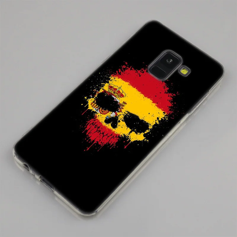 Hot Spain Spanish flag Silicone Case For Samsung Galaxy A50 A30 A10 A40 A6 A8 Plus A20 E A5 A7 2018 2017 2016 Note 9 8 Cover | Мобильные