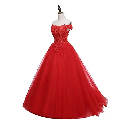 ANGELSBRIDEP красное платье с открытыми плечами Бальные платья 2021 пикантная