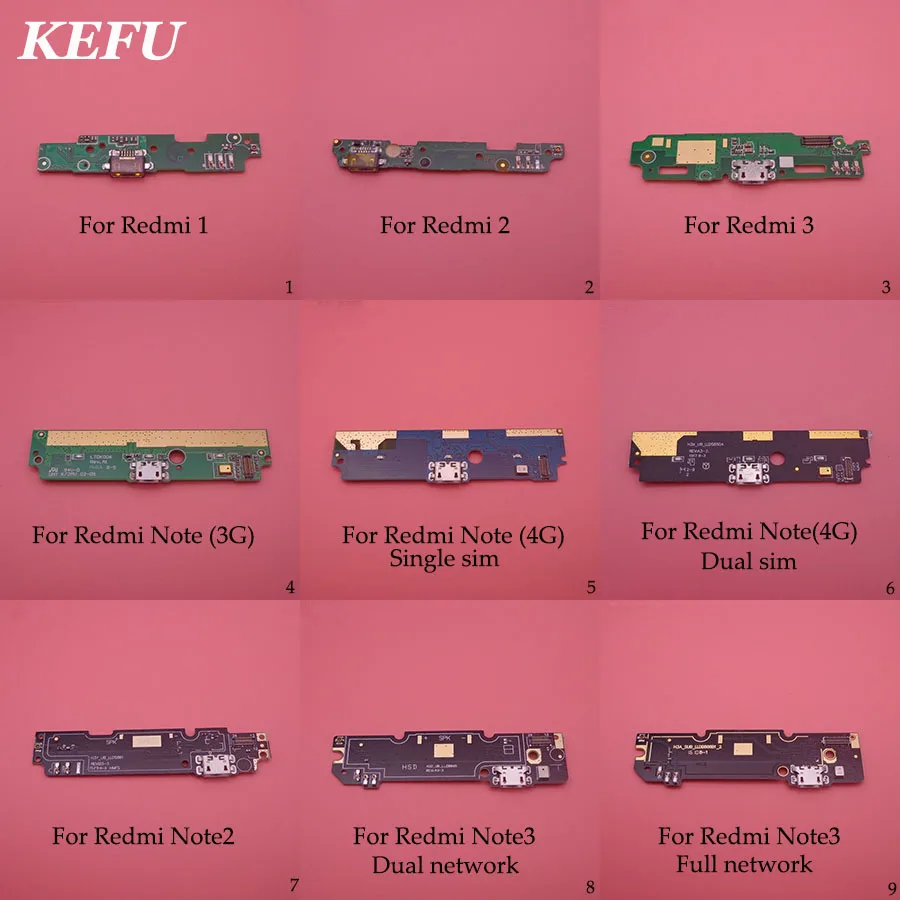 9 моделей USB зарядное устройство док-порт коннектор pcb плата гибкий кабель для Xiaomi
