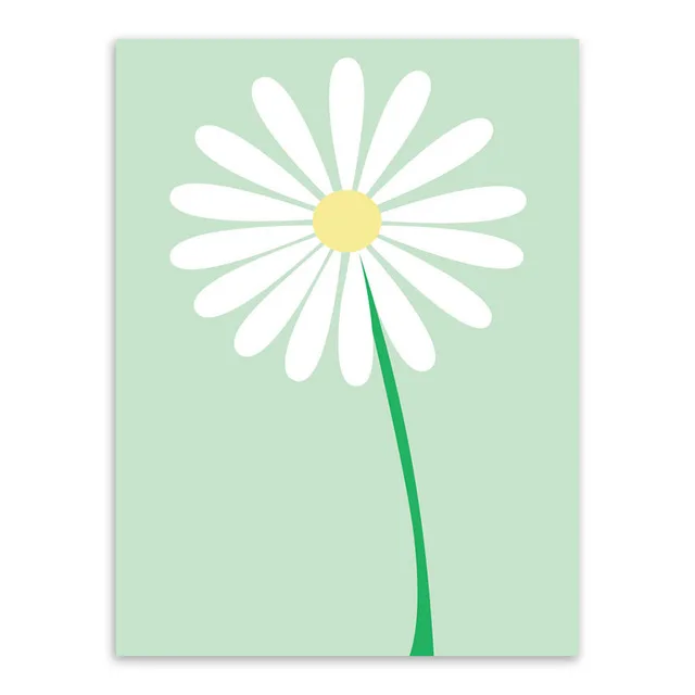 LZN современный минималистичный красивый солнечный цветок холст A4 большой