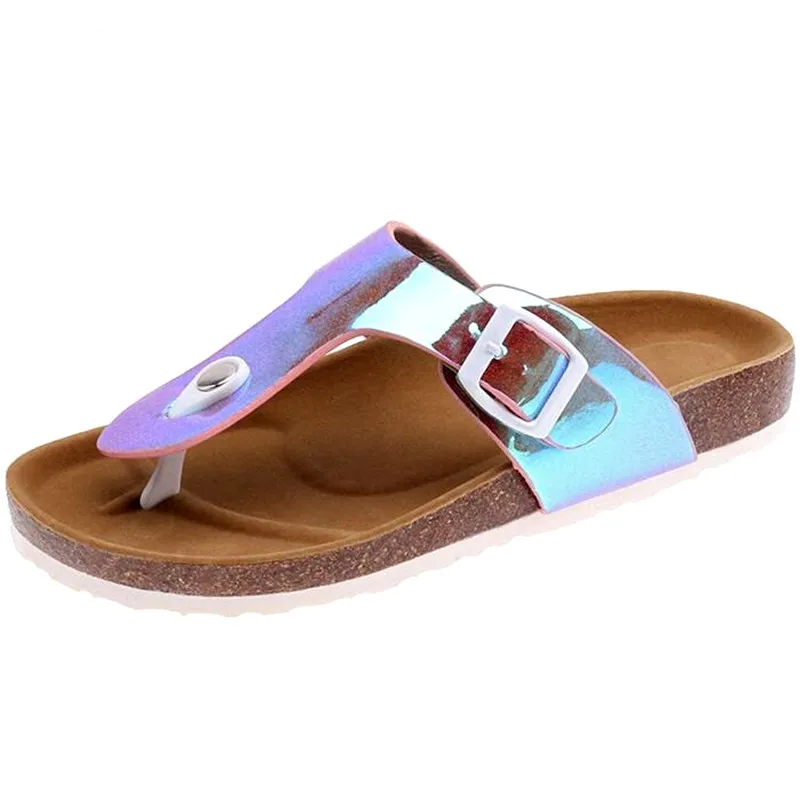 Новинка Уличные Вьетнамки Пляжная обувь Женская модная Женские летние пробковые