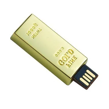 U disk 8 ГБ 16 32 64 Гб Водонепроницаемый Super Bullion/Gold bar USB флеш-накопитель карта памяти