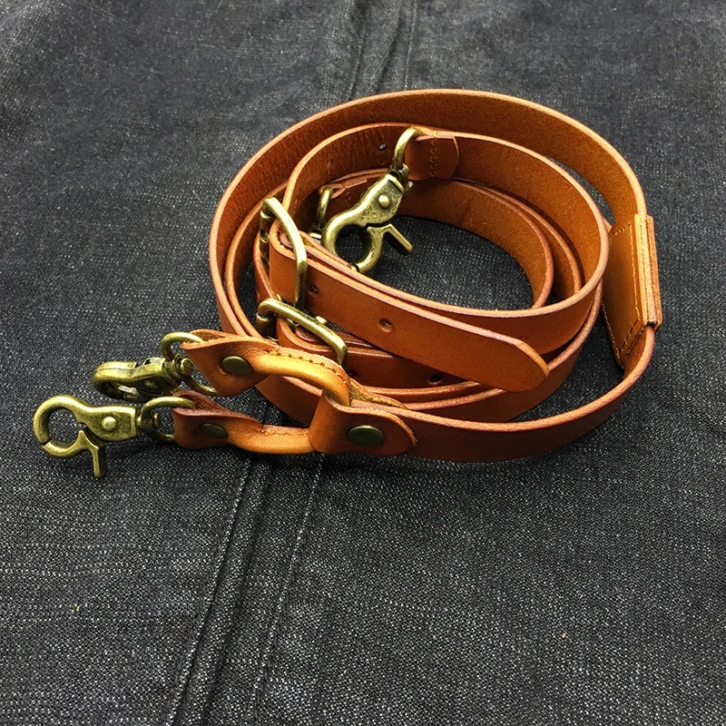 Подвеска из натуральной кожи коричневого цвета | Аксессуары для одежды