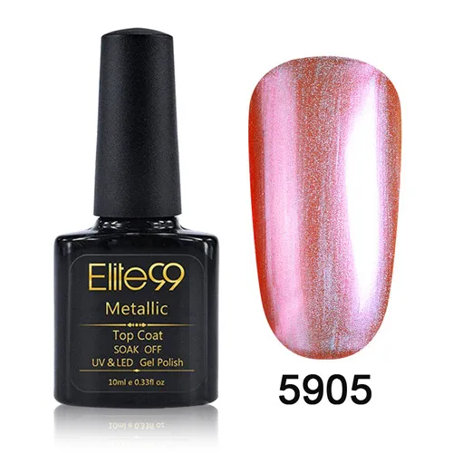 5905 Elite99 Гель-лак УФ Vernis металлическое усиленное верхнее покрытие Базовое покрытие 10 мл Гель-лак для ногтей Маникюрный гель лак для ногтей - Цвет: 5905