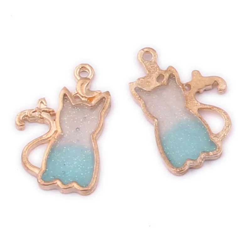 Бесплатная доставка яркие двухцветные бриллианты 10 шт. 21*11 мм подвески в виде