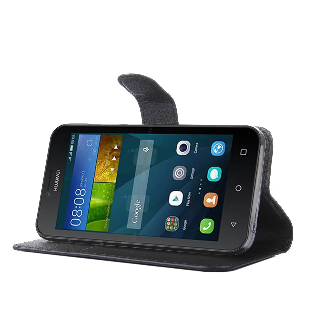 Роскошные Fundas Case Для Huawei Y560 Y5 L01 Телефон С Подставкой бумажник PU Кожа Флип Чехол