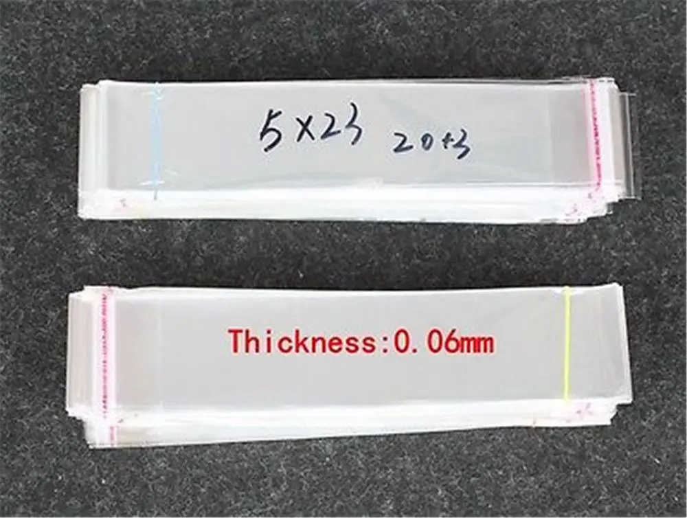 Self Adhesive Clear Cellophane Resealable Plastic Packaging Bags 100pcs | Дом и сад