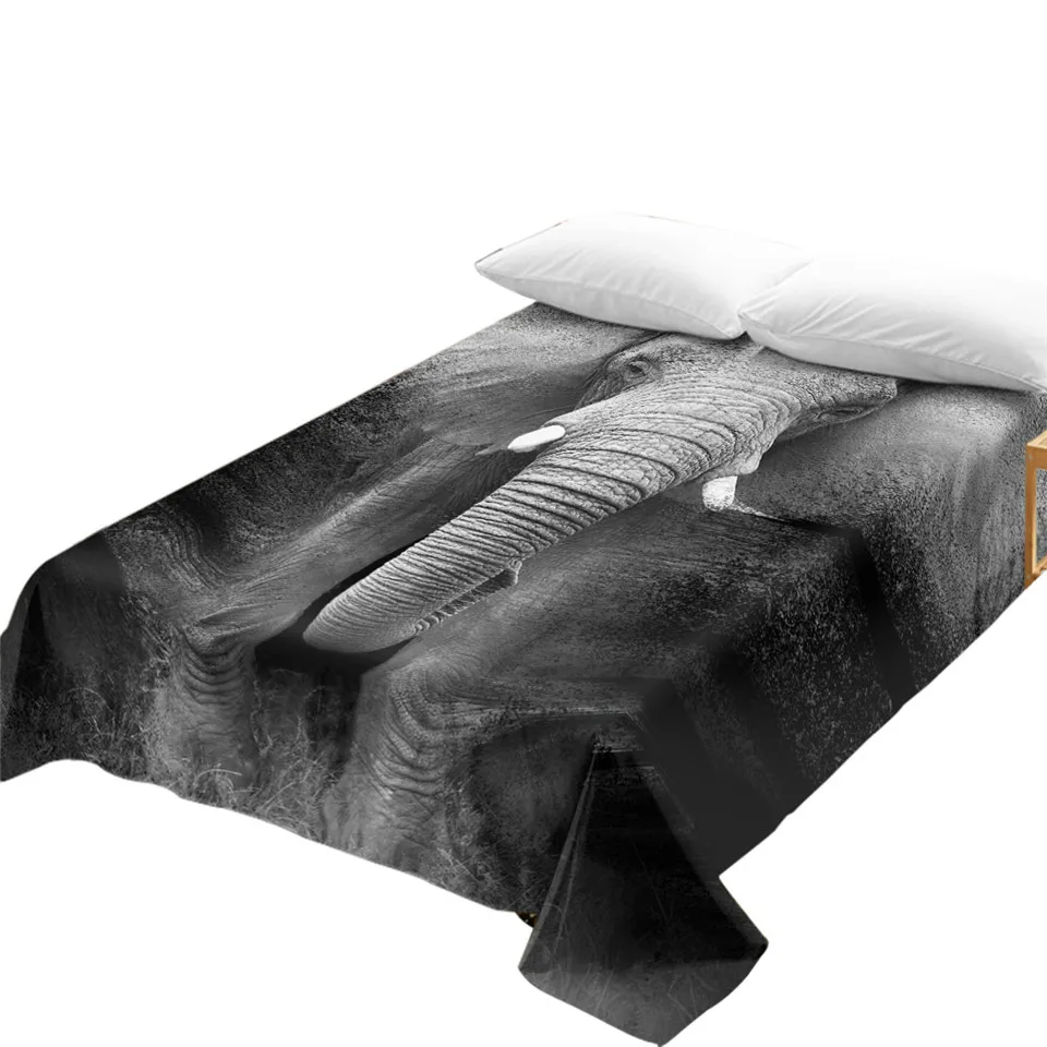 Постельное белье BeddingOutlet с изображением слона 3D рисунком простыня для фотосъемки