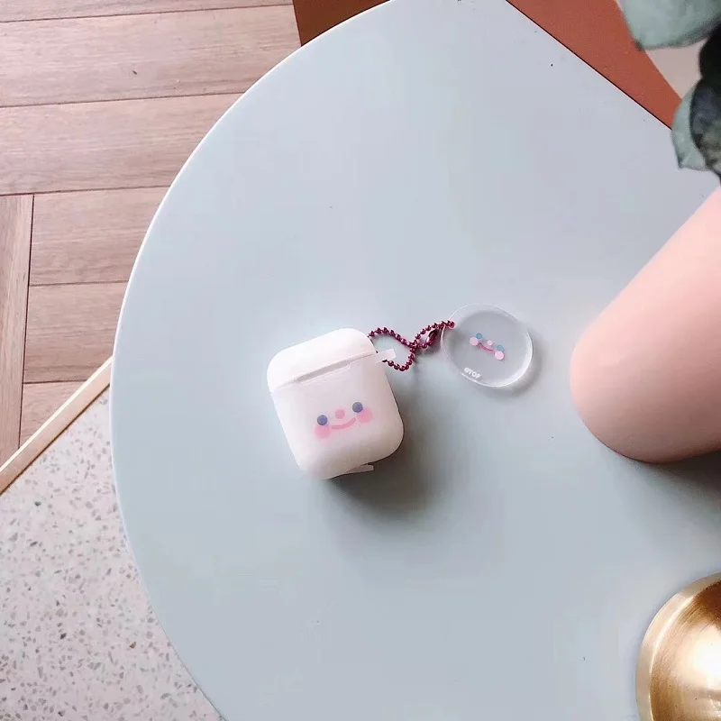 Чехол для AirPods с голубыми глазами страстными розами улыбками соответствует тому