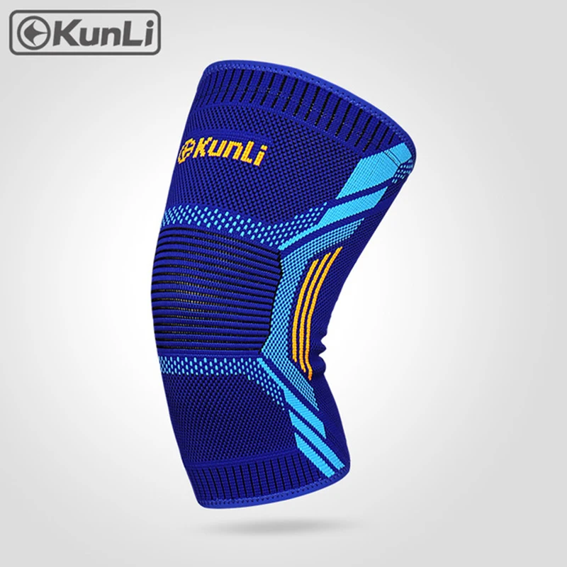 

KUNLI Kneepad sports safety Knee Pads Breathable warmth Training Elastic Knee basketball Run Support knee protector 1pair