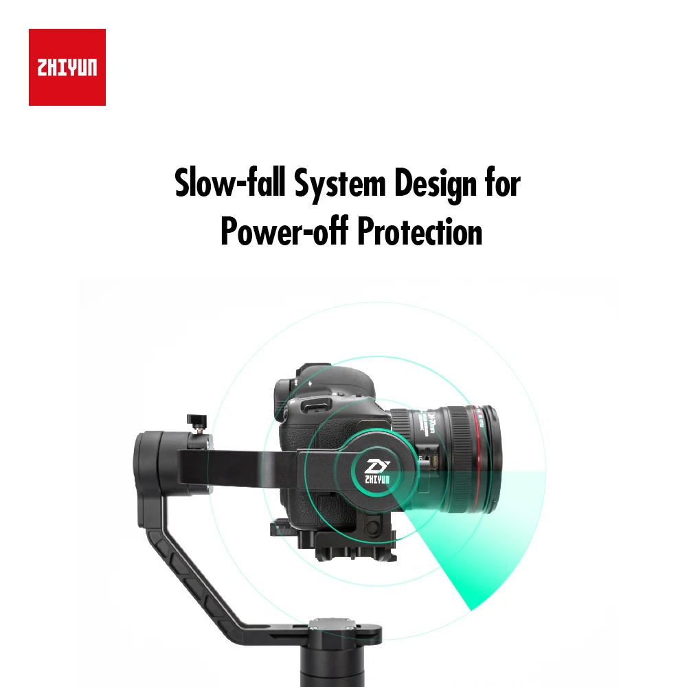 ZHIYUN Crane 2 3-осевой Ручной Стабилизатор для Камера SONY CANON PANASONIC NIKON, цифровой камеры и механическое устройство непрерывного изменения фокусировки камеры цифрового однообъективного зеркального фотоаппарата с шарнирным замком