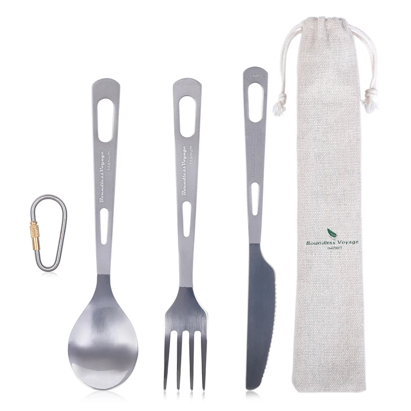 Безграничные вояжи титановые походные столовые приборы, ложка, вилка Spork нож палочки для еды портативная посуда столовые приборы набор беспорядок