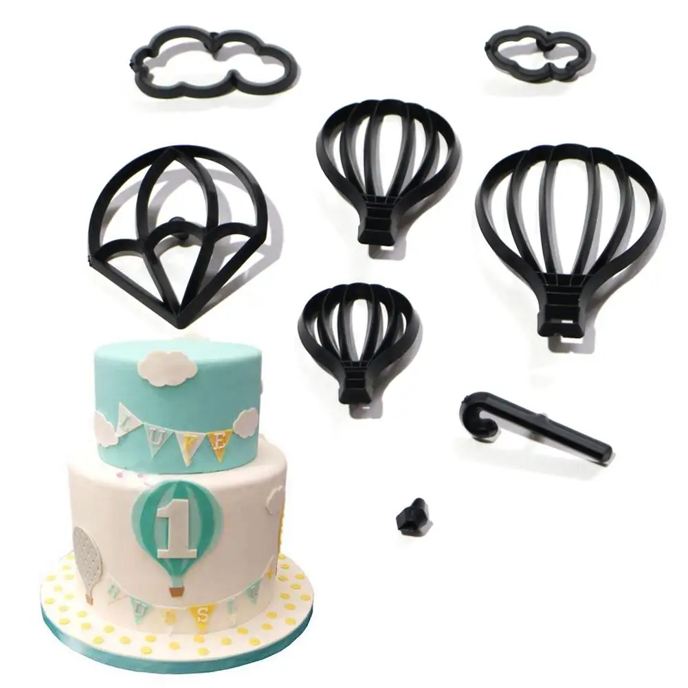 8 шт. набор формочек для помадки торт штамп форма воздушного шара облако капли