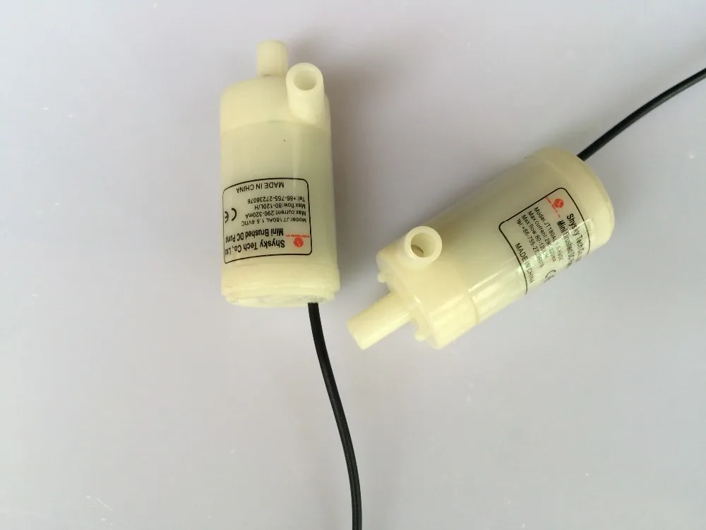 20 шт./лот 3 6 в DC маленький водяной насос мини погружной 1 м 120LPH для фонтана