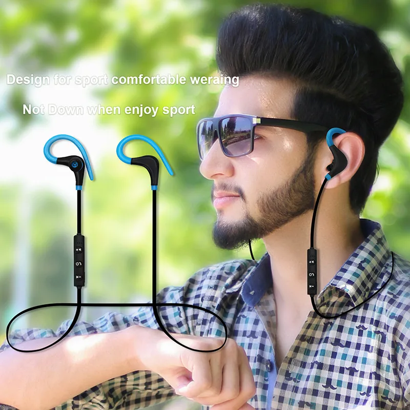 

Wireless Sport Headset Sweatproof Running Earphone with Microphone In Ear Bluetooth-compatible Earbuds for Mobile Phones