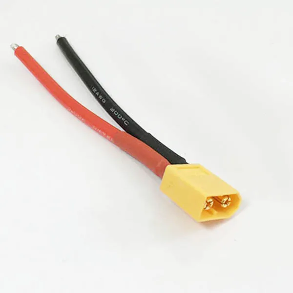 

XT60 Male Connector 10CM Silicon Wire 12AWG Lithium battery modified cable RC