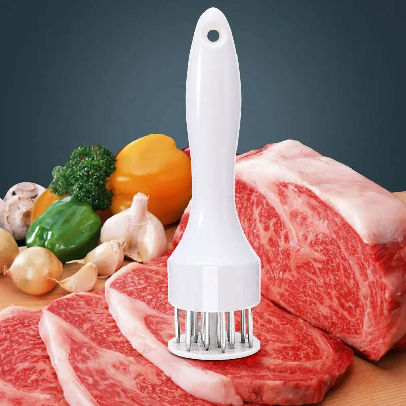 Meat Tenderizer Needle Stainless Steel Loose Beefsteak Pork Chop Artifact Kitchen Tools Professional Bar Supplies Black | Дом и сад