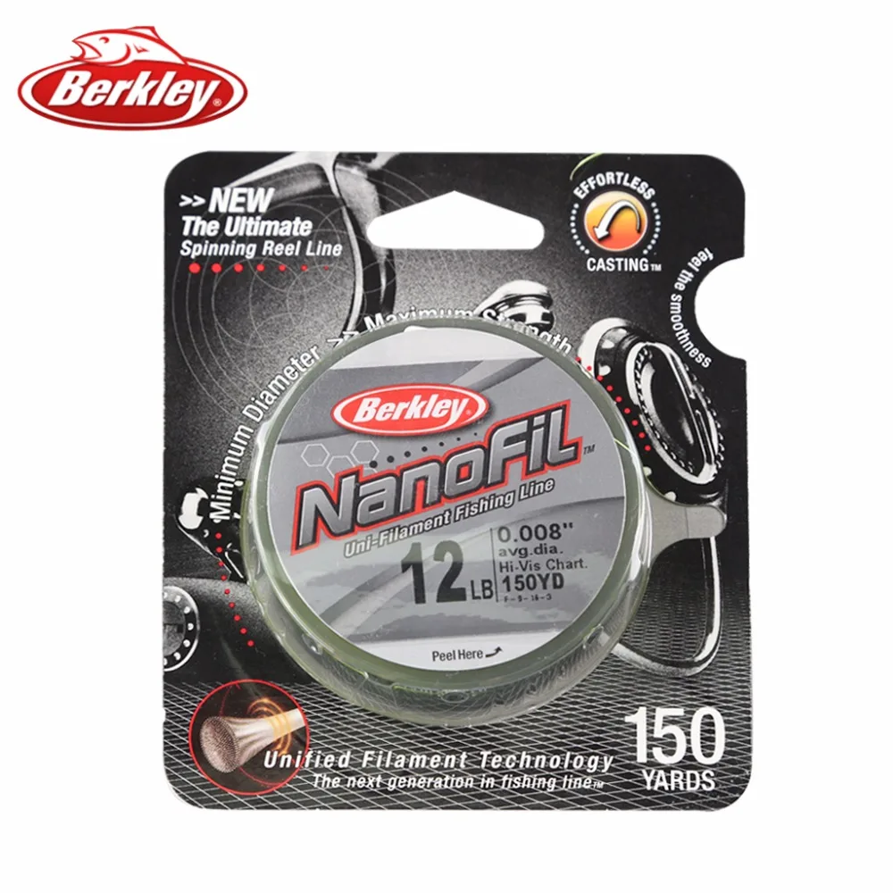 Оригинальный бренд Berkley NanoFil 150yd 137 М M fiздравствуйте ng Line Здравствуйте-Vis Chartreuse