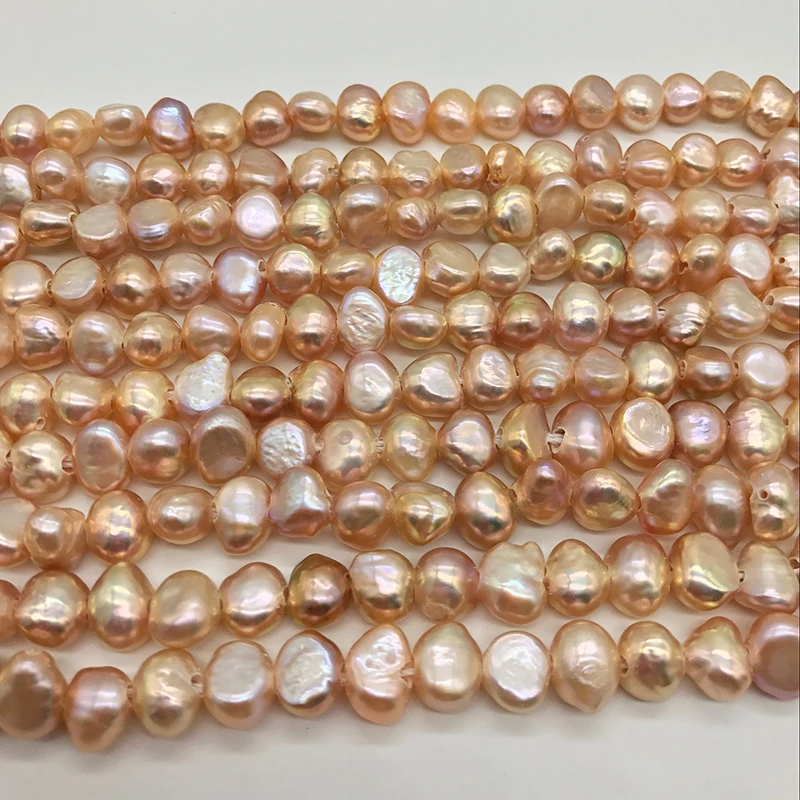Бусина из пресноводного жемчуга неправильной формы 8 9 мм 34 см P029|pink pearl beads|pearl