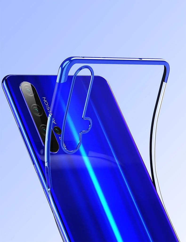 Чехол-накладка для телефона Huawei Honor 20 Pro 20i Lite View V20 прозрачный мягкий силиконовый