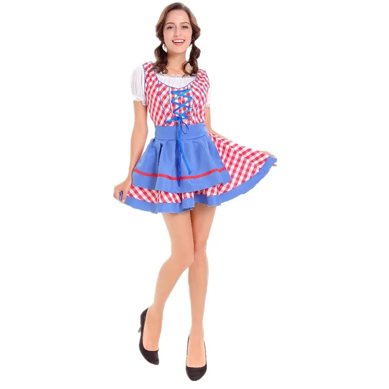 Костюм для косплея девочек в стиле дирндли из Германии октоверфеста|Праздничные
