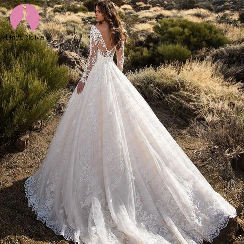 Vestidos De Novia белое свадебное платье с длинными рукавами Robe De Soiree, платье невесты Trouwjurk, бальное платье Abito Da Sposa, лидер продаж