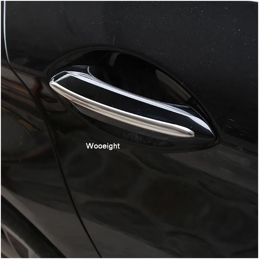 Wooeight 4 шт нержавеющая стальная наружная дверь литая ручка отделка автомобиля