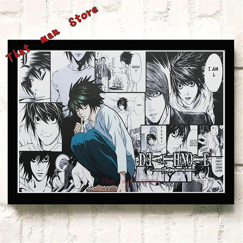 DEATH NOTE мультфильм анимация комиксы высокой четкости печати Плакат кафе украшения ребенок подарок на день рождения картины без рамки